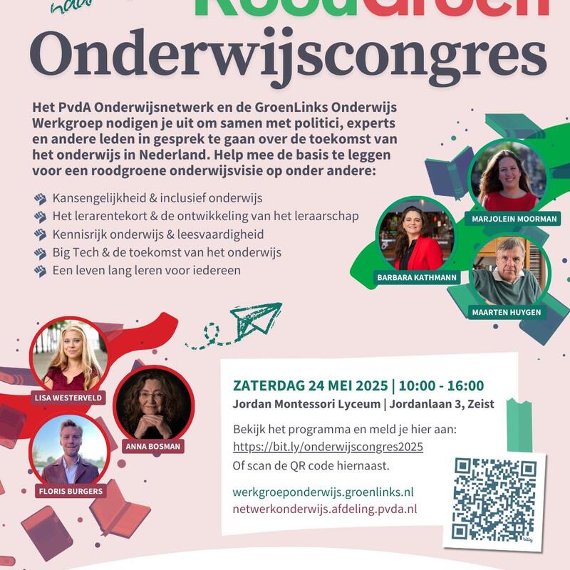 Een andere poster voor het RoodGroen Onderwijscongres
